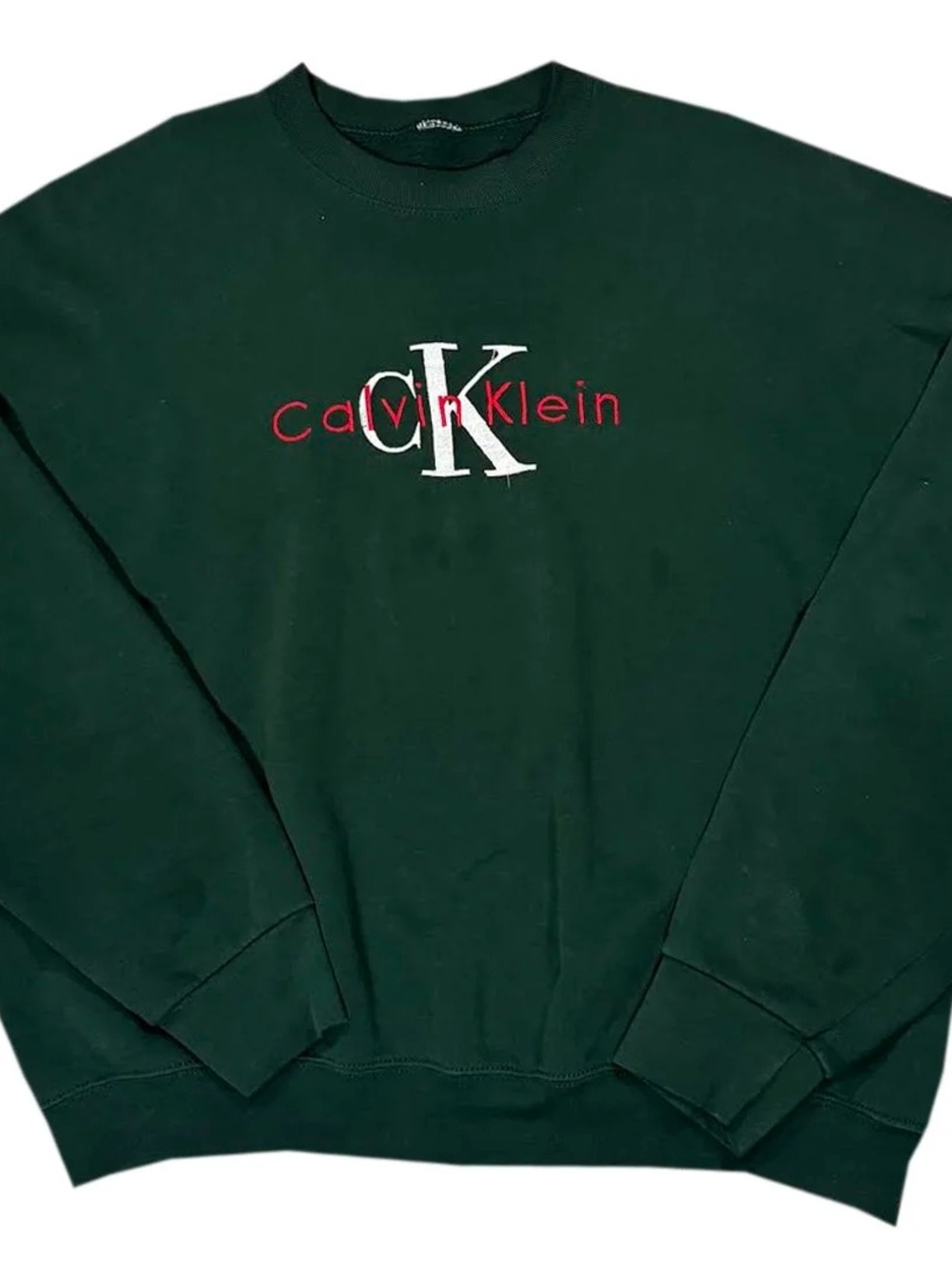 Vintage Calvin Klein Forest Green Sweatshirt (Size XL)